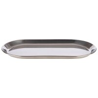 APS Tablett KAFFEEHAUS silber oval 30,0 x 15,5 cm, 1 St.