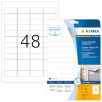 HERMA Folien-Kraftklebe-Etiketten 9531 weiß 45,7 x 21,2 mm, 10 Blatt
