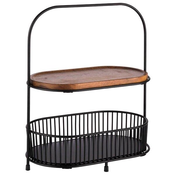 APS Etagere ALL-ROUNDER schwarz Höhe: 37,5 cm, 1 St.