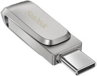 SanDisk USB-Stick Ultra Dual Drive Luxe Type-C silber 64 GB, 1 St.