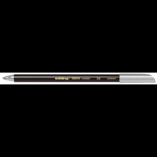 edding 1200 metallic colourpen Filzstift silber, 1 St.