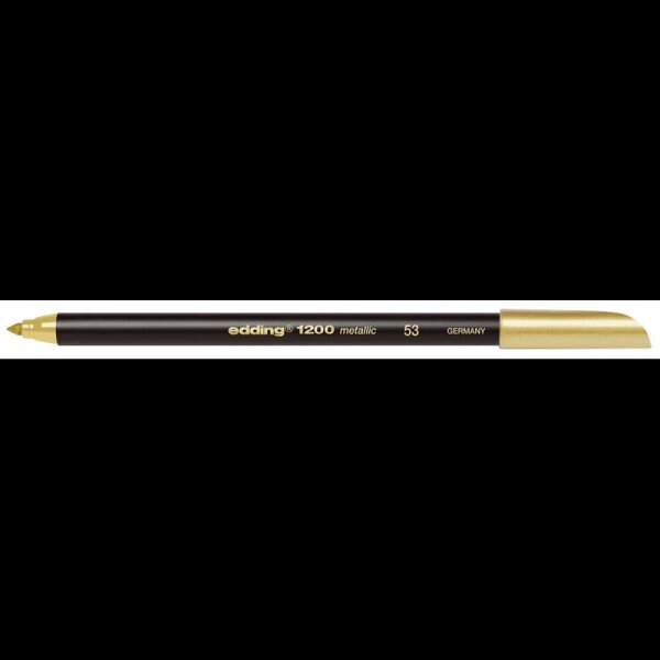 edding 1200 metallic colourpen Filzstift gold, 1 St.