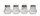 APS Salz- & Pfefferstreuer-Set Mini transparent/silber 4-tlg., 4 St.
