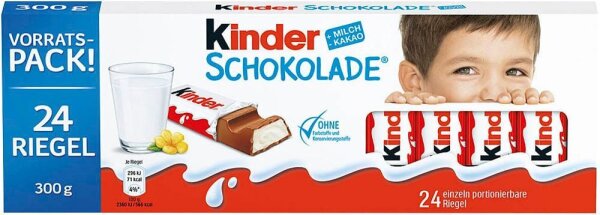 kinder Schokolade Schokoriegel 24 Riegel  ( 5698 )