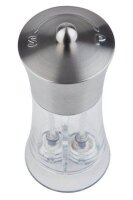 APS Salz- und Pfeffermühlen-Set transparent/silber, 1 Set