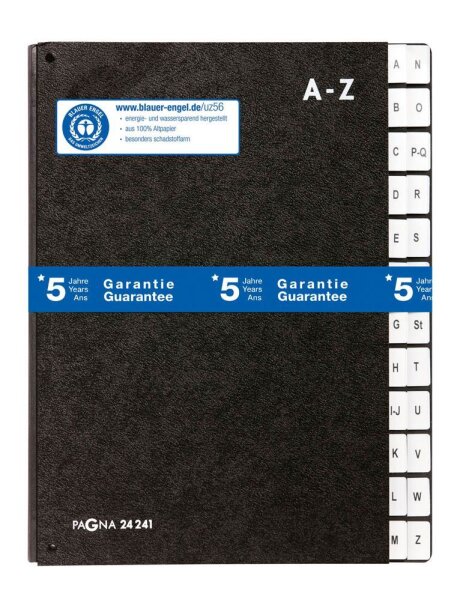 PAGNA Pultordner A-Z schwarz, 1 St.