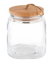 APS Vorratsdosen WOODY 17,0 cm hoch transparent 2,0 l, 1 St.