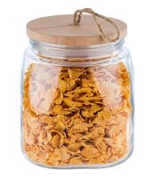 APS Vorratsdosen WOODY 17,0 cm hoch transparent 2,0 l, 1 St.