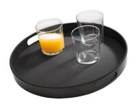 APS Tablett BISTRO schwarz rund Ø 35,5 cm, 1 St.