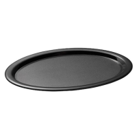 APS Tablett KAFFEEHAUS schwarz rund 21,5 x 28,5 cm, 1 St.