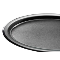 APS Tablett KAFFEEHAUS schwarz rund 21,5 x 28,5 cm, 1 St.