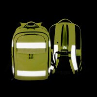 DICOTA Rucksack Hi-Vis Recycling-PET gelb 32,0 - 38,0 l