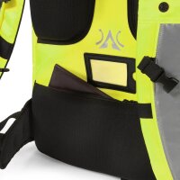 DICOTA Rucksack Hi-Vis Recycling-PET gelb 32,0 - 38,0 l