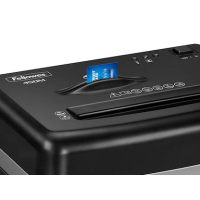 Fellowes Powershred 450M Aktenvernichter mit Partikelschnitt P-5, 2 x 12 mm, bis 9 Blatt, schwarz