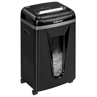Fellowes Powershred 450M Aktenvernichter mit Partikelschnitt P-5, 2 x 12 mm, bis 9 Blatt, schwarz