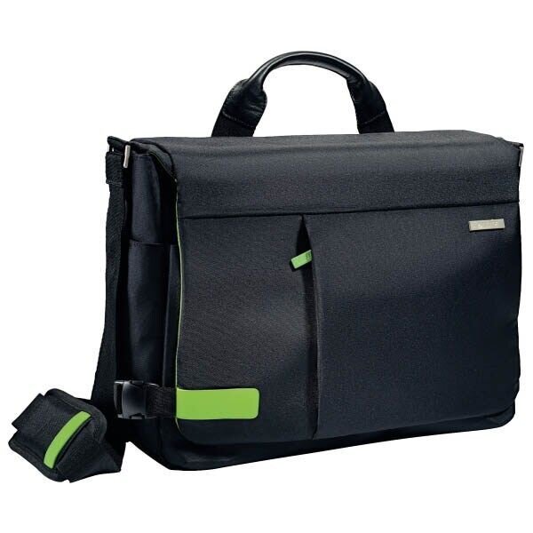 LEITZ Laptoptasche Complete 15,6 Zoll Messenger Smart Traveller Kunstfaser schwarz 60190095 bis 39,6 cm (15,6 Zoll)
