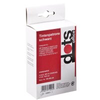 dots  schwarz Druckerpatrone kompatibel zu HP 21XL (C9351A)