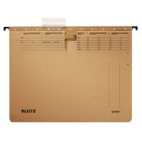 LEITZ Hängehefter ALPHA® 1914 Karton naturbraun DIN A4 1x kaufmännische Heftung, 10 St.