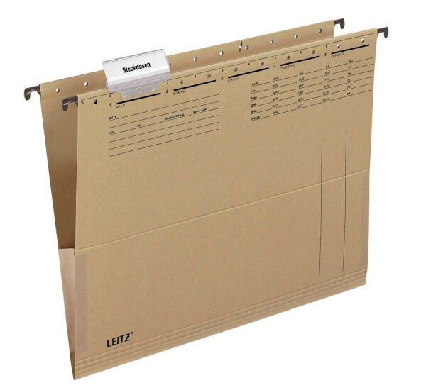 LEITZ Hängetaschen ALPHA® 1916 naturbraun, 10 St.