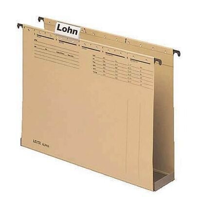 LEITZ Hängesammler ALPHA® 1941 naturbraun Boden: 6,0 cm, 15 St.