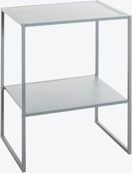HAKU Möbel Beistelltisch rechteckig Metall grau 45,0 x 35,0 x 60,0 cm, 1 St.