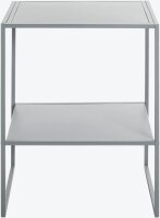 HAKU Möbel Beistelltisch rechteckig Metall grau 45,0 x 35,0 x 60,0 cm, 1 St.