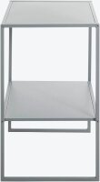 HAKU Möbel Beistelltisch rechteckig Metall grau 45,0 x 35,0 x 60,0 cm, 1 St.