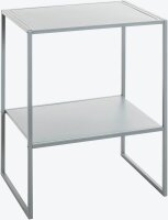 HAKU Möbel Beistelltisch rechteckig Metall grau 45,0 x 35,0 x 60,0 cm, 1 St.