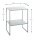 HAKU Möbel Beistelltisch rechteckig Metall grau 45,0 x 35,0 x 60,0 cm, 1 St.