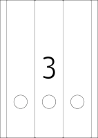 HERMA Ordneretiketten 10185 weiß, 25 Blatt