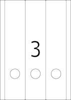HERMA Ordneretiketten 10185 weiß, 25 Blatt