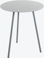 HAKU Möbel Beistelltisch rund Metall grau 40,0 x 40,0 x 45,0 cm, 1 St.
