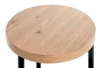 HAKU Möbel Beistelltisch rund MDF-Platte eiche 30,0 x 30,0 x 50,0 cm, 1 St.