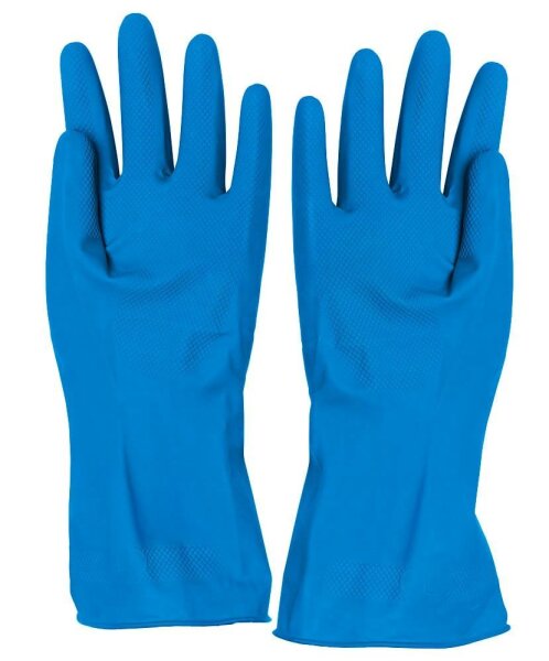 franz mensch unisex Gummihandschuhe Bettina blau Größe 10, 1 Paar
