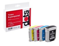 dots  schwarz, cyan, magenta, gelb Druckerpatronen...