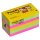 Post-it® Super Sticky Carnival Haftnotizen extrastark 654MTDR farbsortiert, 12 Blöcke