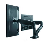RaidSonic ICY BOX® Monitor-Halterung IB-MS304-T IB-MS304-T schwarz für 2 Monitore, Tischklemme, Tischbohrung