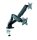 RaidSonic ICY BOX® Monitor-Halterung IB-MS304-T IB-MS304-T schwarz für 2 Monitore, Tischklemme, Tischbohrung