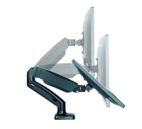 RaidSonic ICY BOX® Monitor-Halterung IB-MS303-T IB-MS303-T schwarz für 1 Monitor, Tischklemme, Tischbohrung