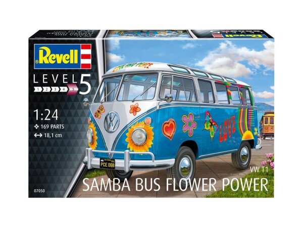 Revell Volkswagen 07050 Samba Bus T1 Flower Power Bausatz