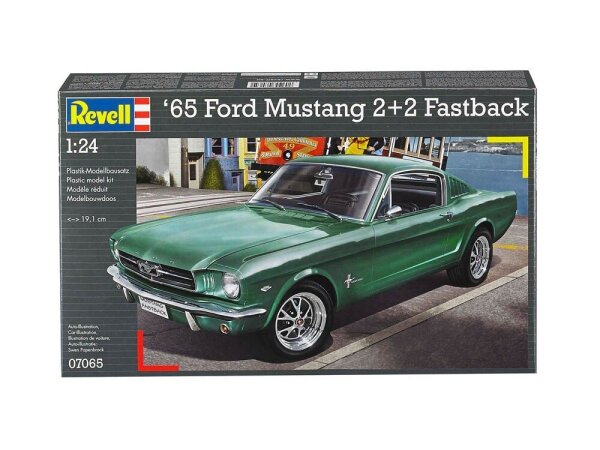 Revell 07065 1965 Ford Mustang 2+2 Fastback unlackierter Bausatz