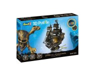Revell Disney Pirates of the Caribbean Piratenschiff Black Pearl - LED Edition 3D-Puzzle, 293 Teile