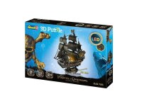 Revell Disney Pirates of the Caribbean Piratenschiff Black Pearl - LED Edition 3D-Puzzle, 293 Teile