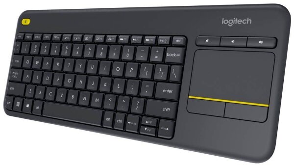 Logitech K400 Plus Tastatur kabellos schwarz