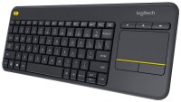 Logitech K400 Plus Tastatur kabellos schwarz
