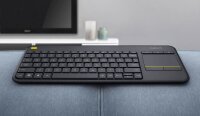 Logitech K400 Plus Tastatur kabellos schwarz