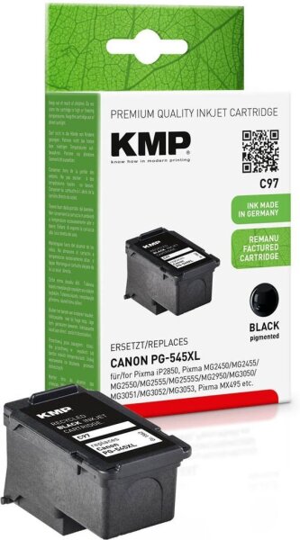 KMP C97 schwarz Druckkopf kompatibel zu Canon PG-545 XL