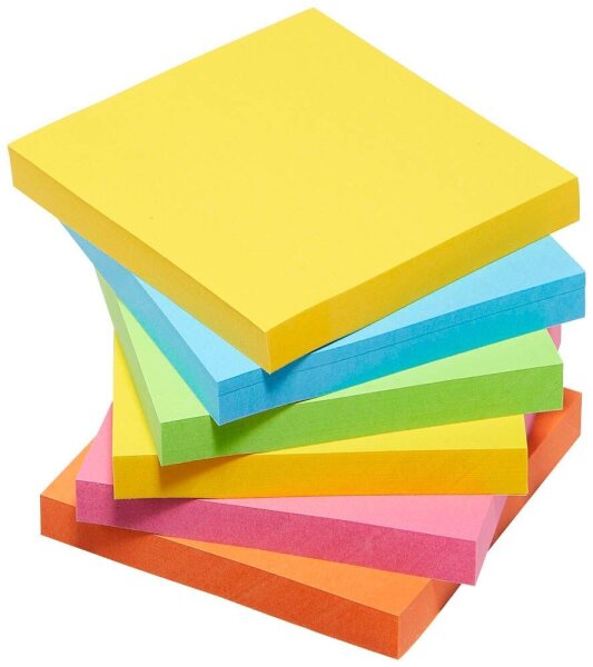 Post-it® Super Sticky Carnival Haftnotizen extrastark 6546SR farbsortiert, 6 Blöcke
