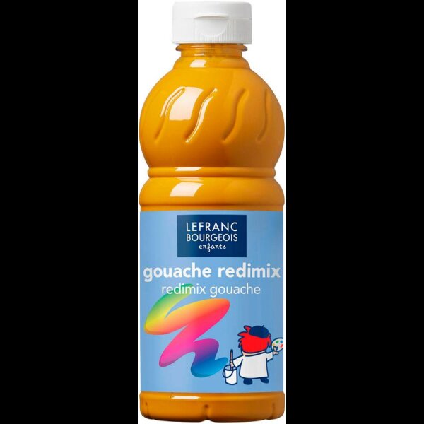 LEFRANC BOURGEOIS Gouache Liquide Redimix Temperafarbe gelb 500,0 ml