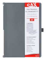 sax design Klemmbrett 2-750-01 DIN A5 auf DIN A4 grau Kunststoff, 1 St.